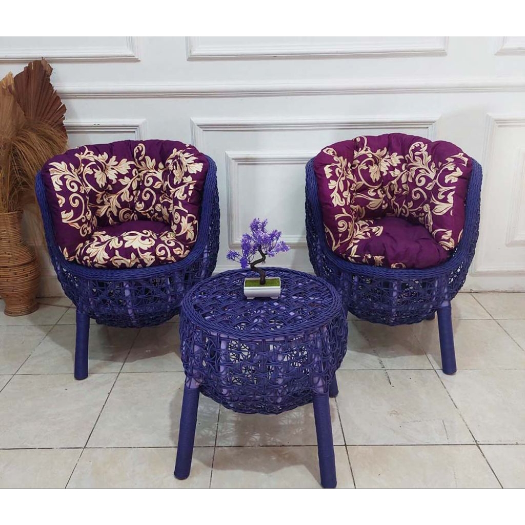 Kursi Teras Brekele Rotan Sintetis