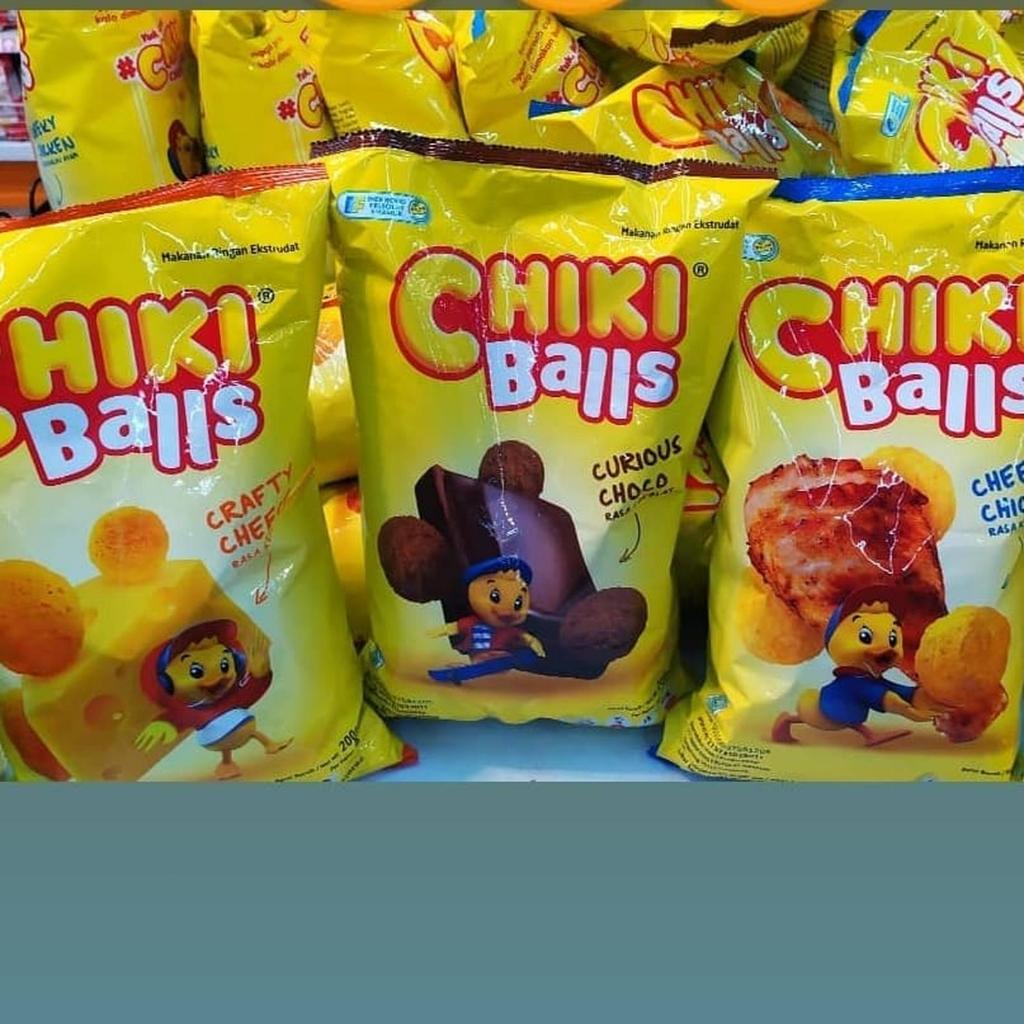 Chiki Balls Snack Jumbo Pack 200gr Varian Coklat / Ayam / Keju