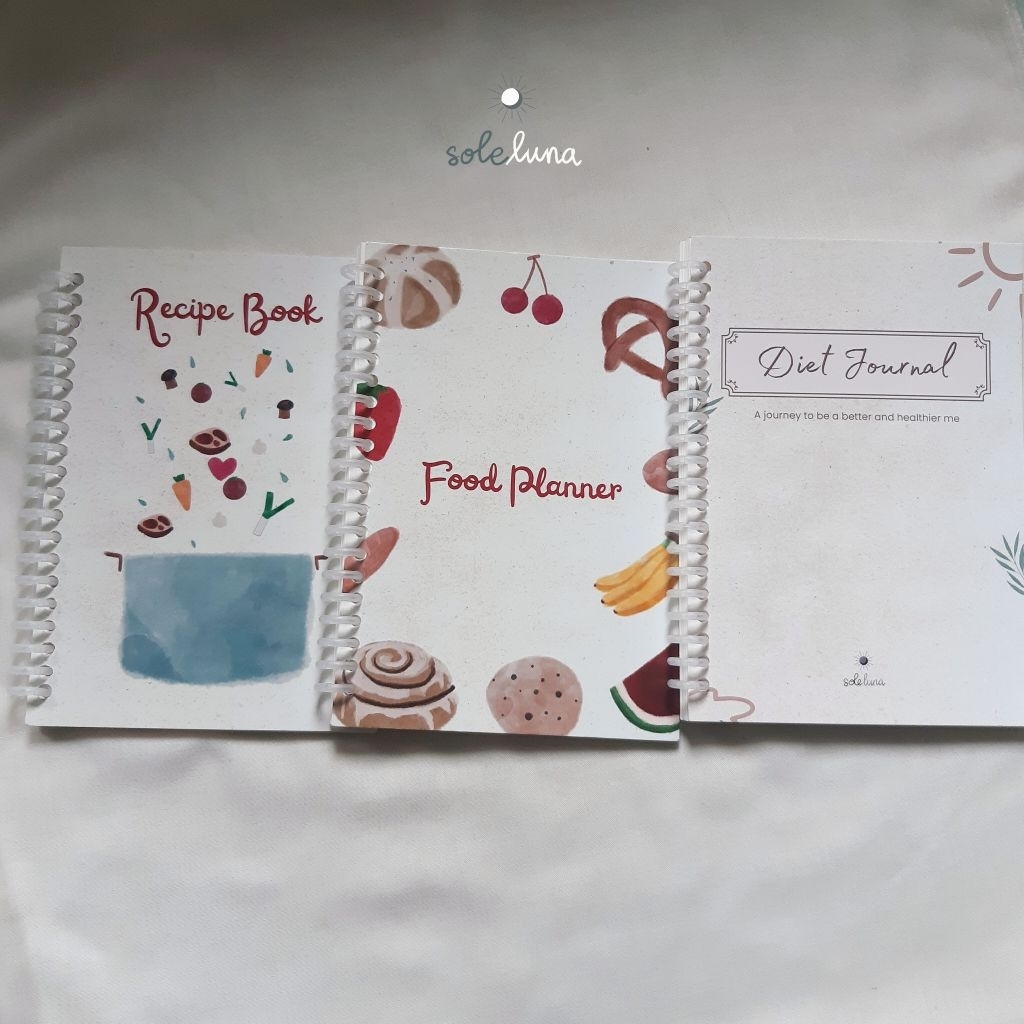 JOURNAL BOOK/BUKU JURNAL BY SoleLuna (Diet Journal, Recipe Book, Food Planner)