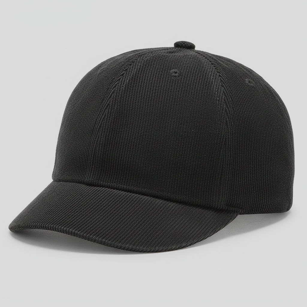 Corduroy Baseball hat LIDAH PENDEK short visor Topi koduroy