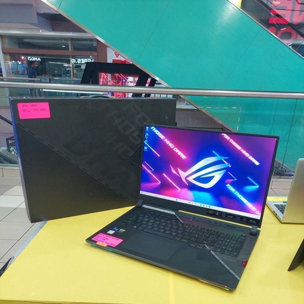 laptop asus rog strix G733Z core i9 12900H ram 16gb ssd 1tb rtx 3060 mulus like new 1154