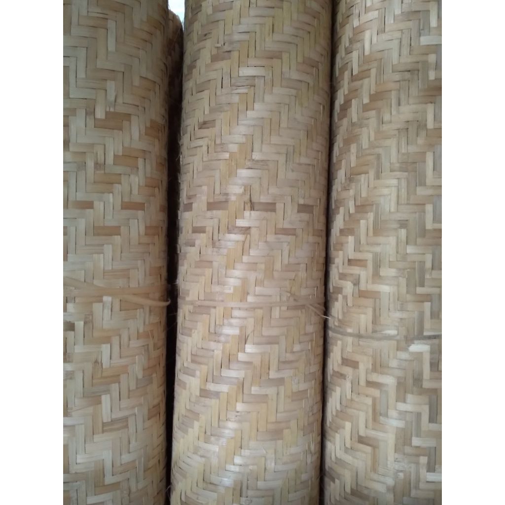 Anyaman Bambu / Tabag /Bilik / Kepang / Gribig / Gedeg Polos Super Untuk Dekorasi Pagar, Gazebo, Pla