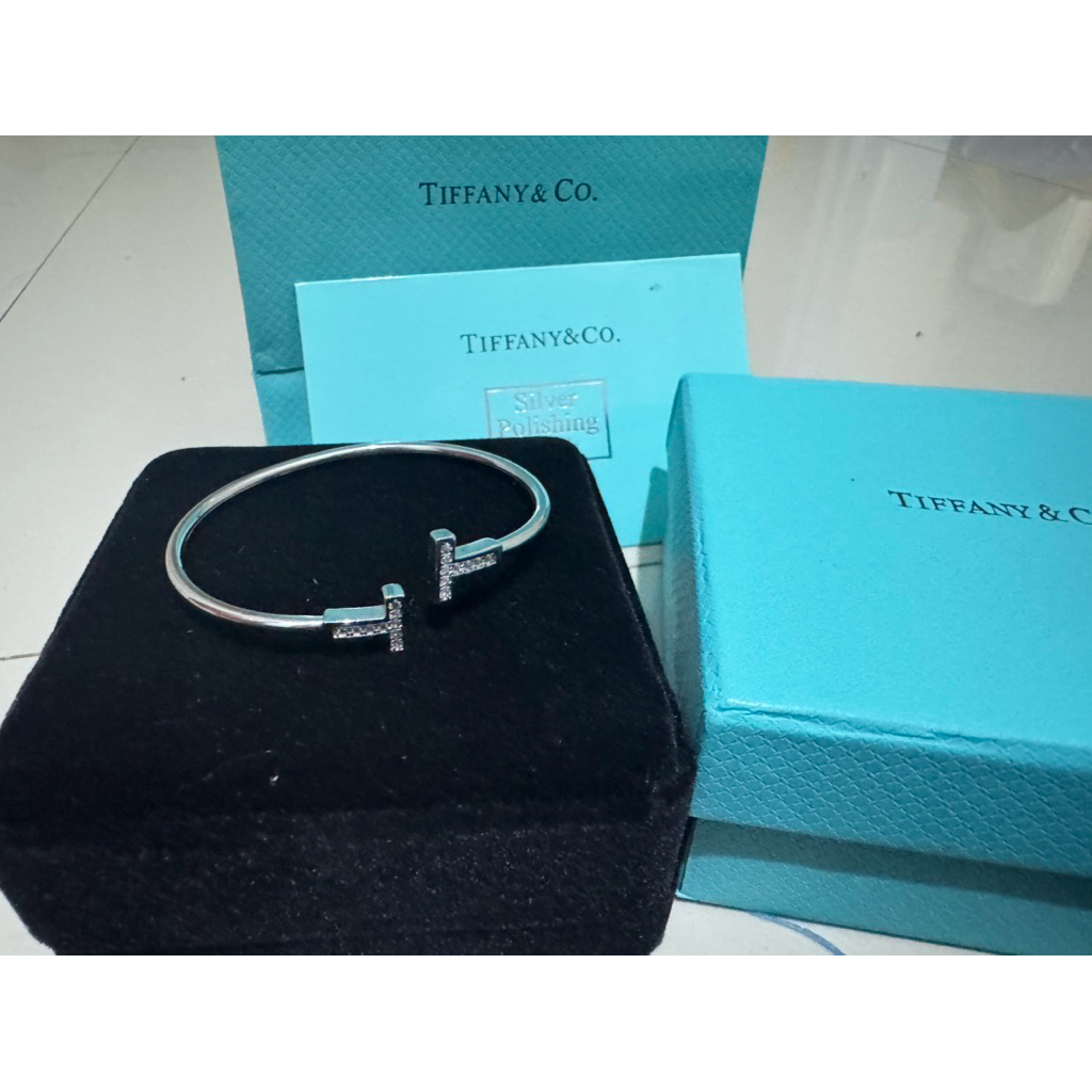Gelang Tiffany&Co Twin Bangle Gelang silver tiffany