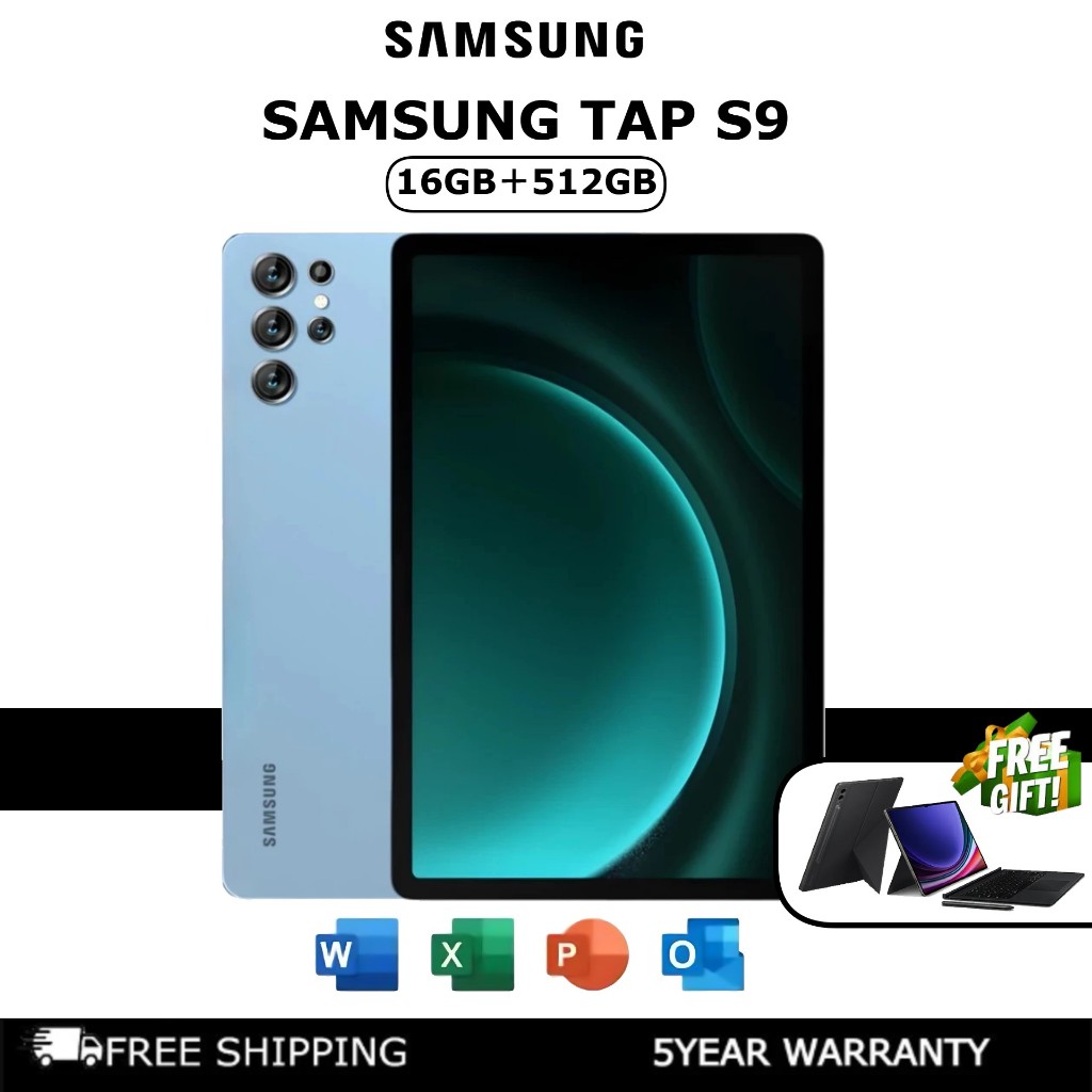 Samsung Galaxy S9 Tab 11 Inch | 5G/4G LTE | 16GB RAM 512GB ROM | Dual SIM | Android Tablet |NewStock