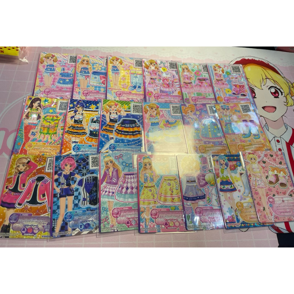 Aikatsu stars Aikatsu Friends Normal Cards Kartu Yume Hime Laura Mahiru Tsubasa yozora Kirara Karen 