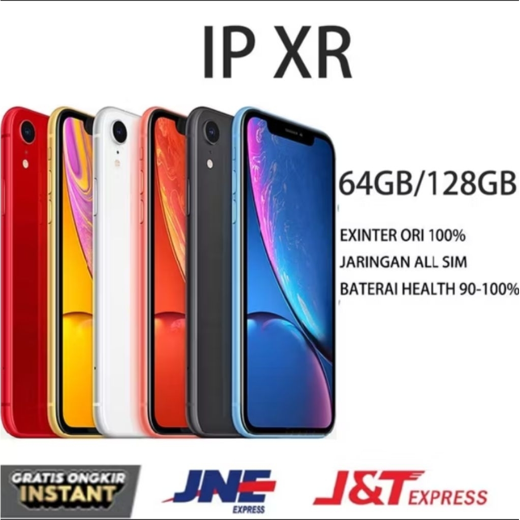 IPHONE XR SECOND ORIGINAL FULLSET 64GB/128GB KONDISI MULUS SEPERTI BARU