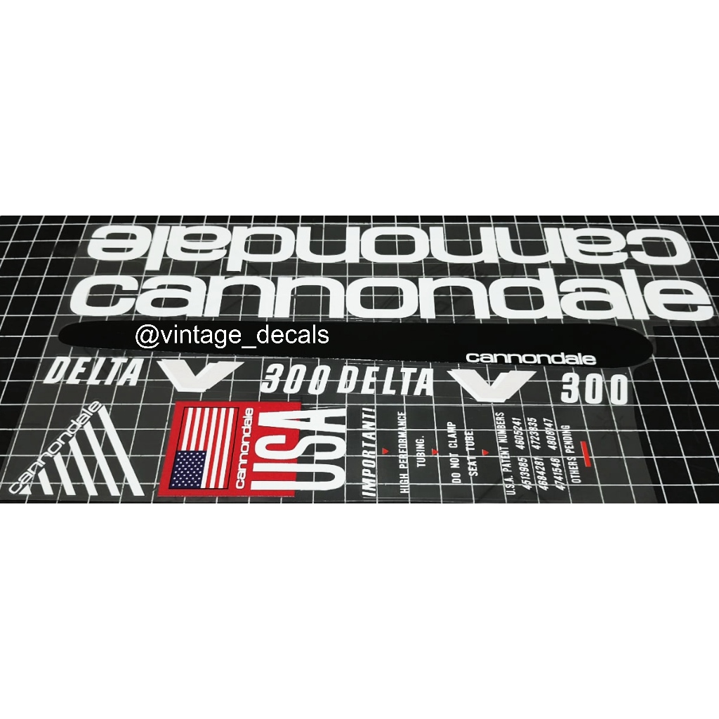 decals replacement cannondale delta v300 deltav300