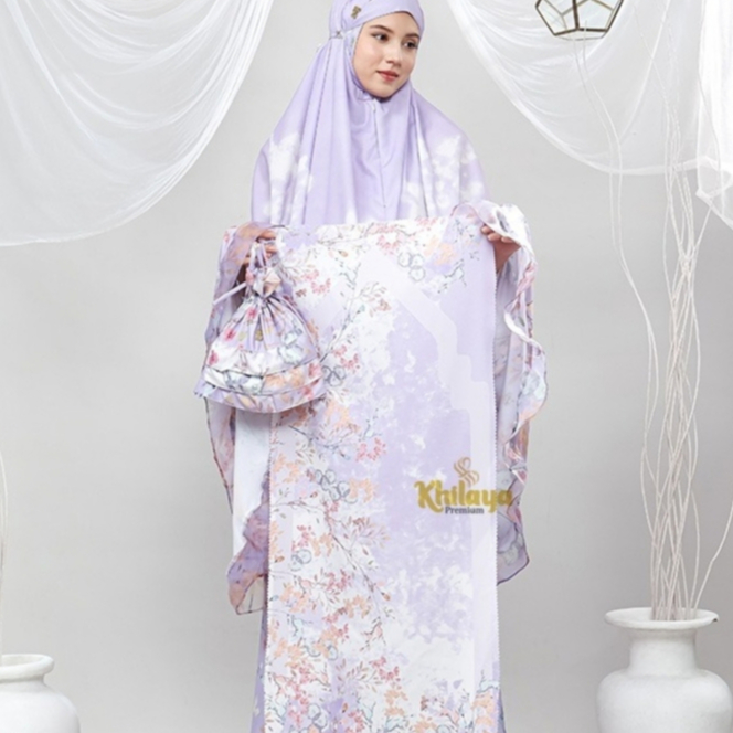 Mukena Silk Premium Renda Mewah Adem Jumbo Satin Velvet