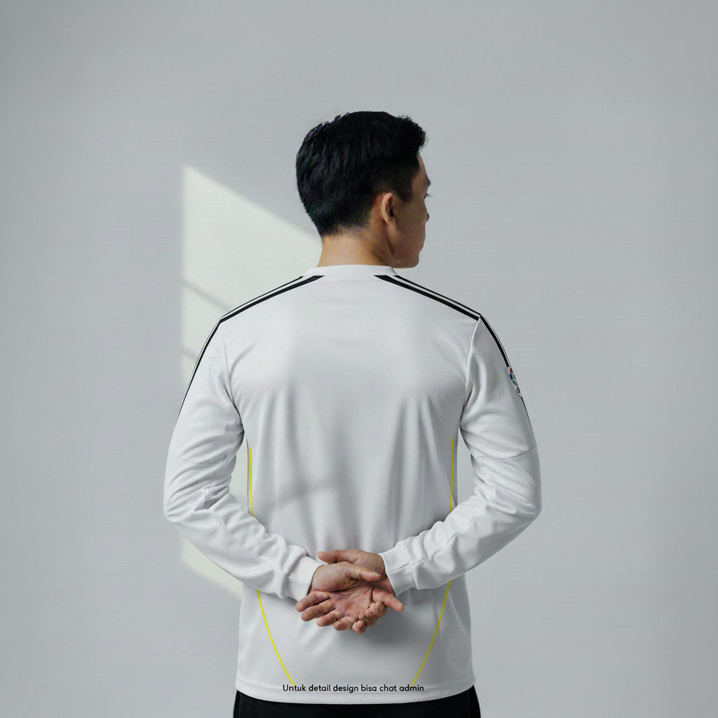 ATHLETIC SPORTWEAR - Jersey Vintage Bola Fantasy Real Madrid Home 2009-10 Fullprinting Casual - Atas