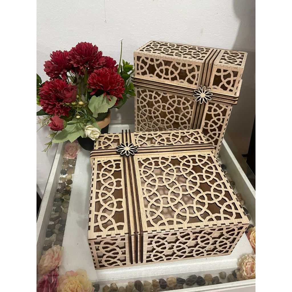 (TRP003) - BOX HAMPERS LEBARAN/BOX PARCEL/BOX KAYU GIFT/BOX LEBARAN