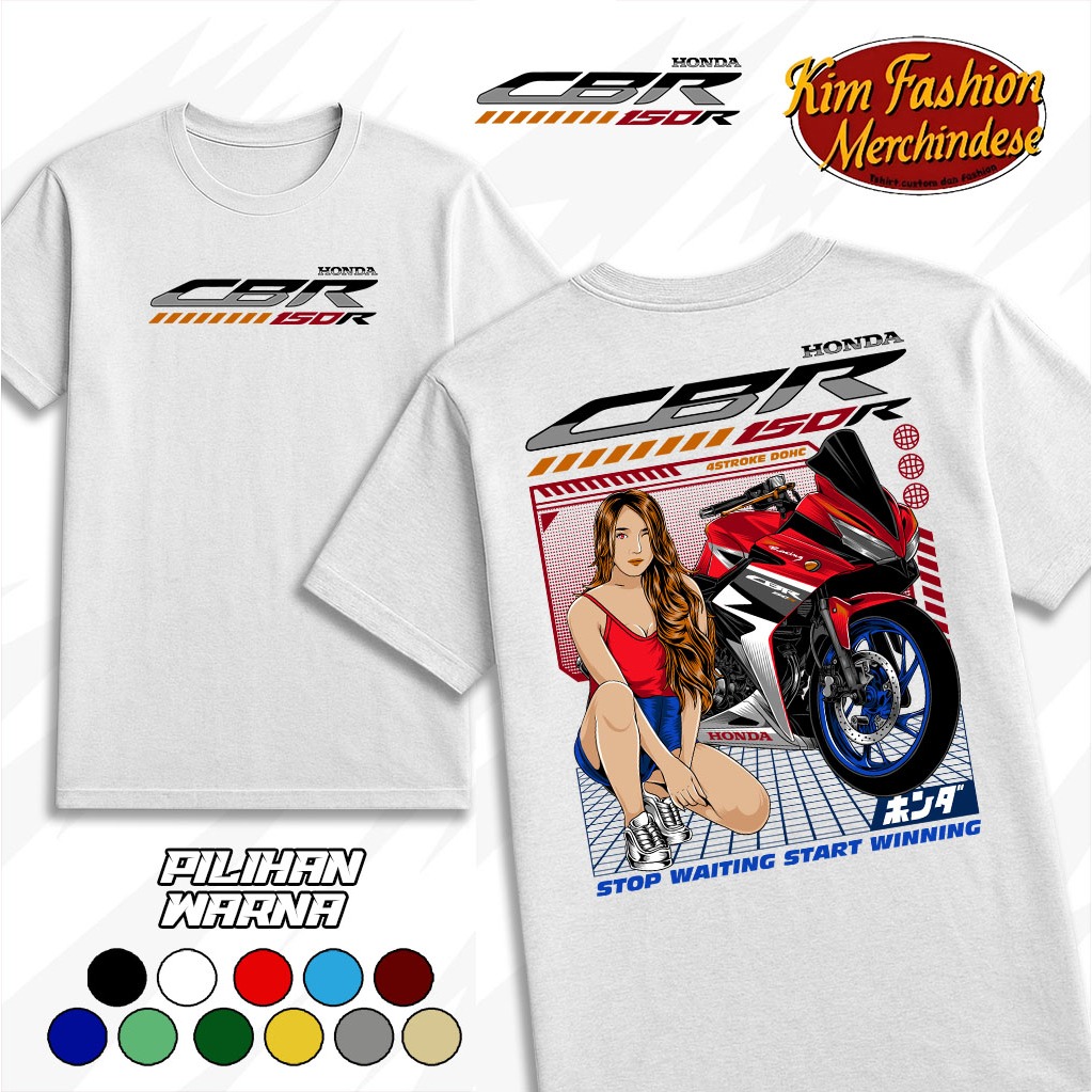 T-shirt Kaos CBR 150R - kaos CBR Modifikasi Baju bahan halus Terbaru - kaos atasan pria Viral