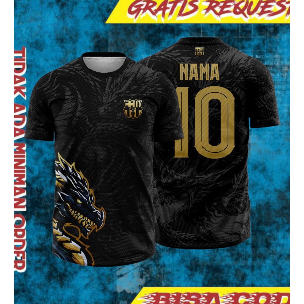 JERSEY BARCELONA DRAGONS//Jersey Real Black Dragon Fury gratis request