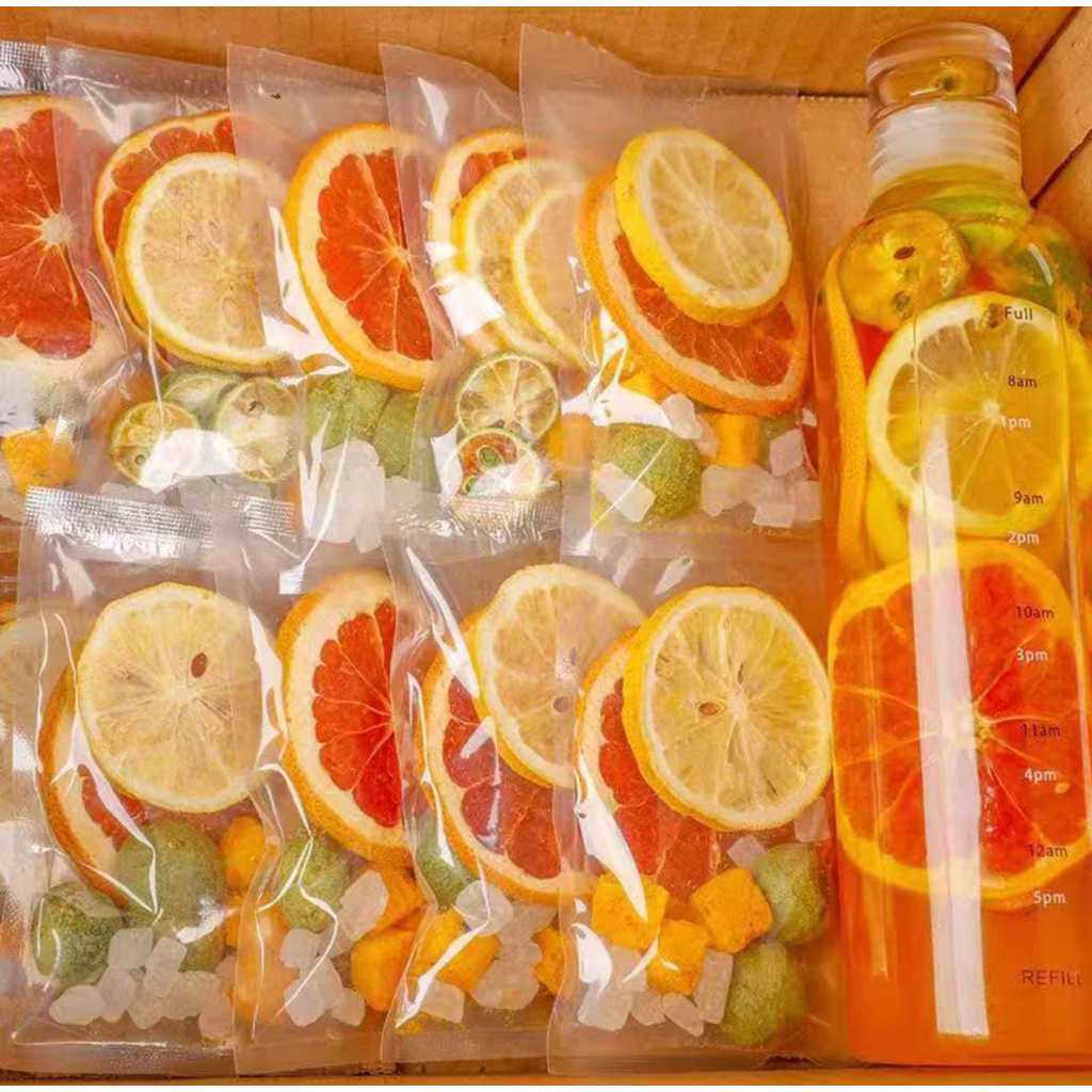 Minuman Segar dari Buah Kering [Jeruk Nipis, Jeruk Bali, Lemon, Markisa] isi 10 Pcs
