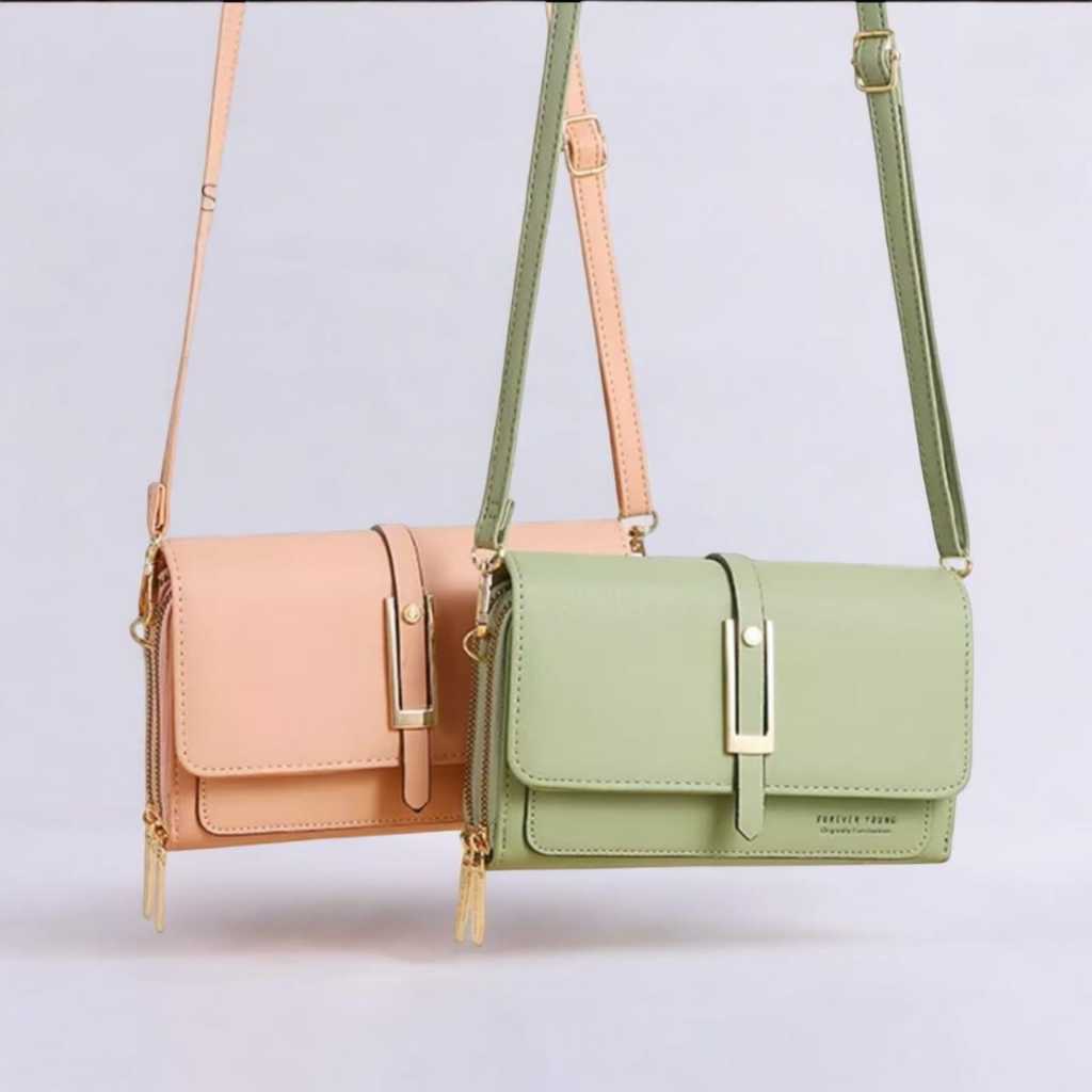 Dompet Tali Panjang Dompet Wanita Tali Panjang Tas Handphone Model Kece Tutup Kunci