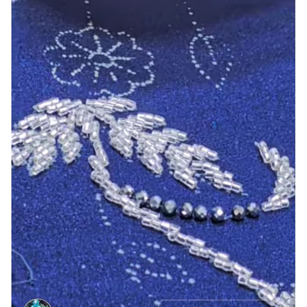 payet pasir jepang warna silver