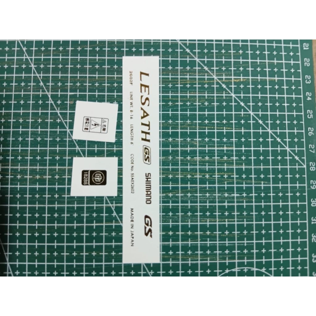 water slide decal untuk Joran pancing lesath GS Shimano