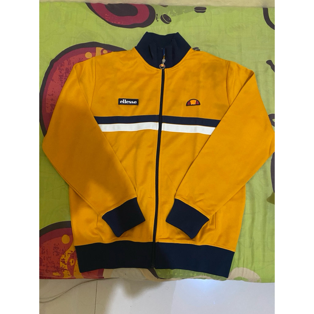 ELLESSE AVIDOR FUNNEL NECK CADIUM YELLOW TRACKTOP