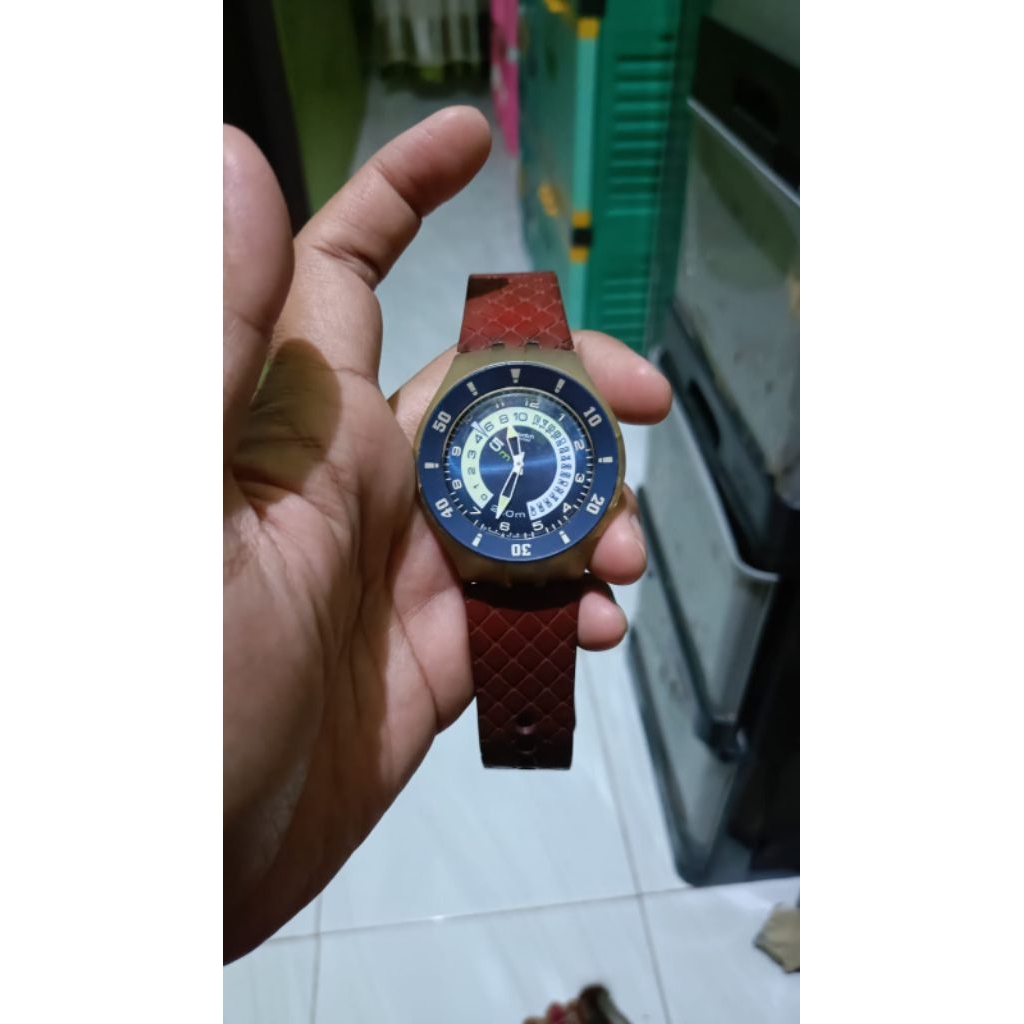 swatch Fun Scuba kondisi mati apa adanya