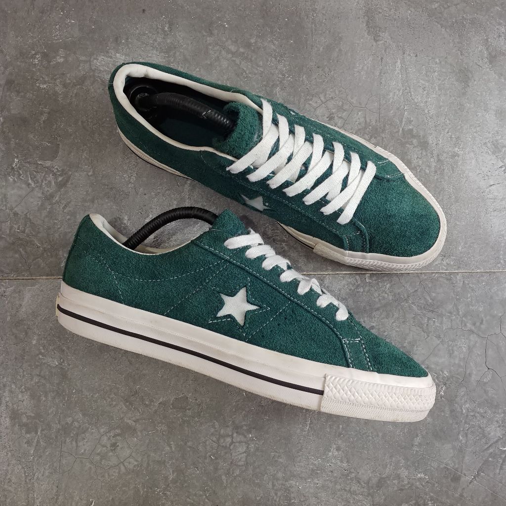 Converse Original One Star Suede Green White ( Size 42,5 / 27 cm )