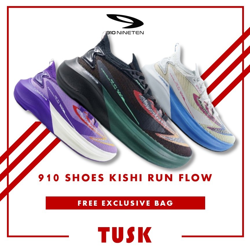 Sepatu Running 910 Kishi Run Flow Original Sepatu Olahraga Lari Pria Wanita 910 Original