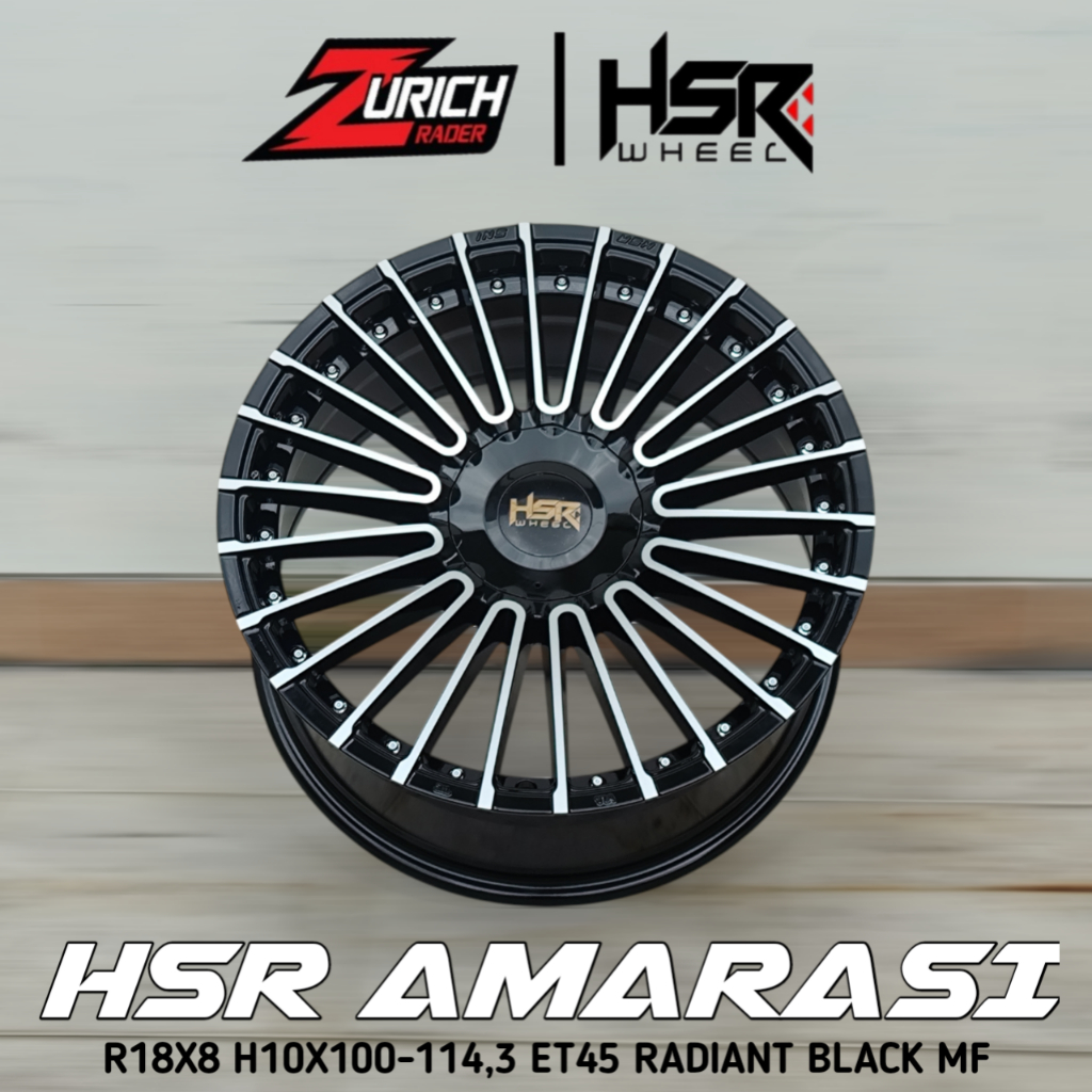 Pelek Racing Ring 18 Hsr Wheel Amarasi Velg Mobil R18 Zenix Rush Yaris Cross Avanza Xenia New