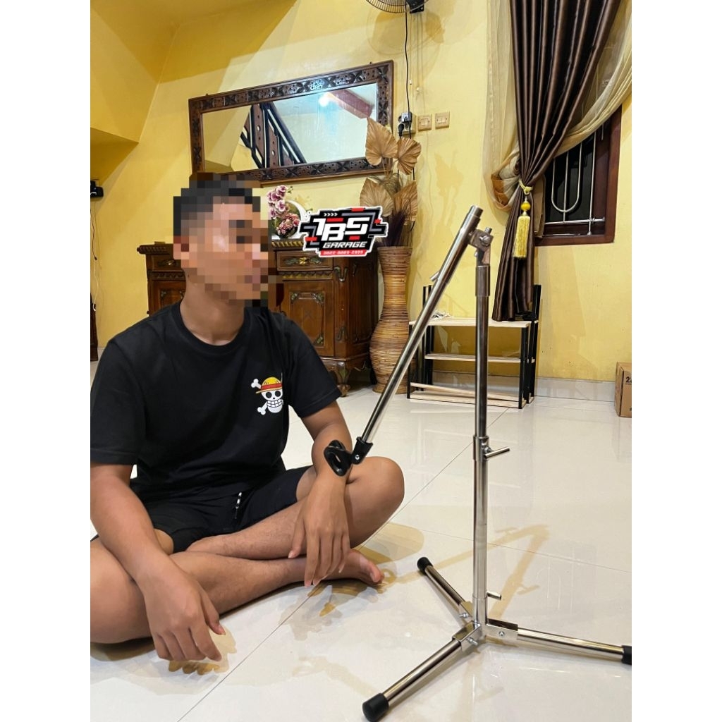Stand Mic Stainless Sedang
