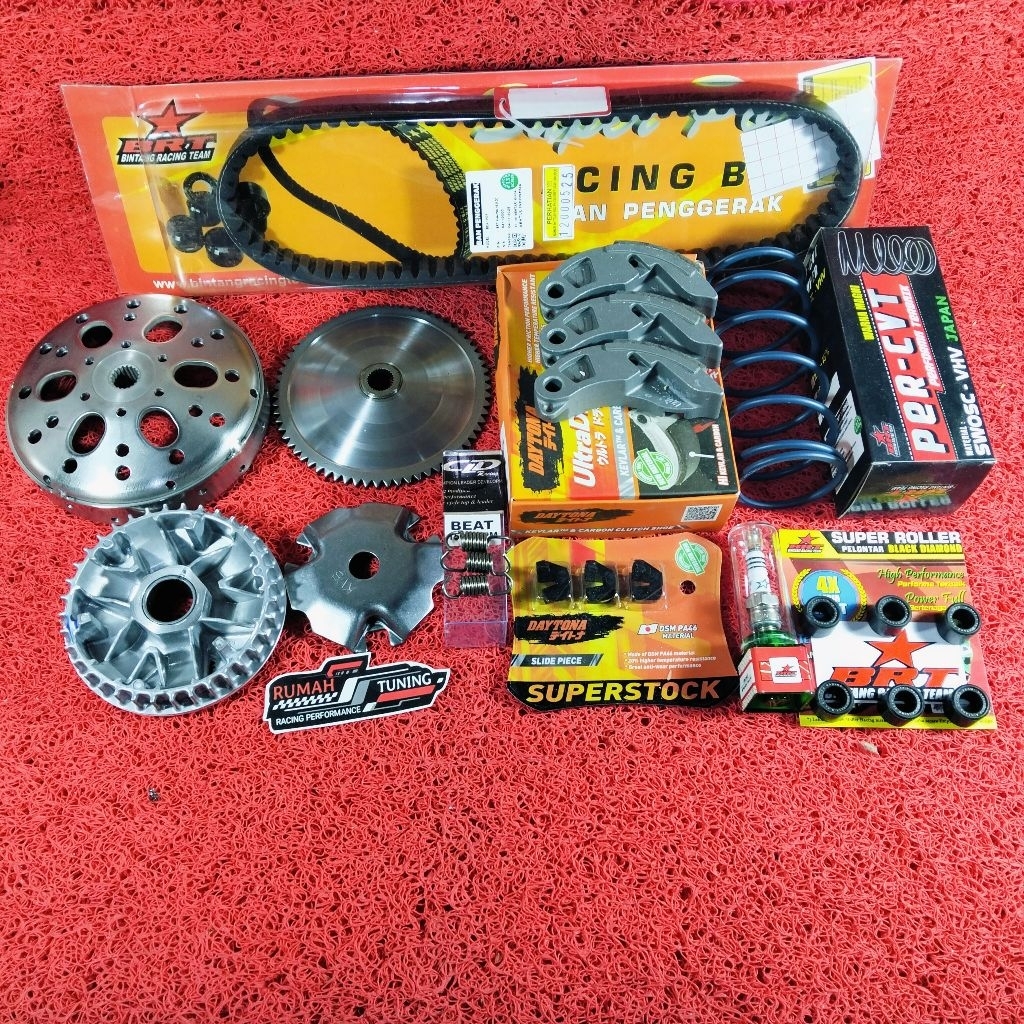 FULL UPGRADE CVT KIRIAN  VARIO 110 KARBU TECHNO CBS CW / SPACY INJEKSI MANGKOK GANDA BOLONG PULLY RU