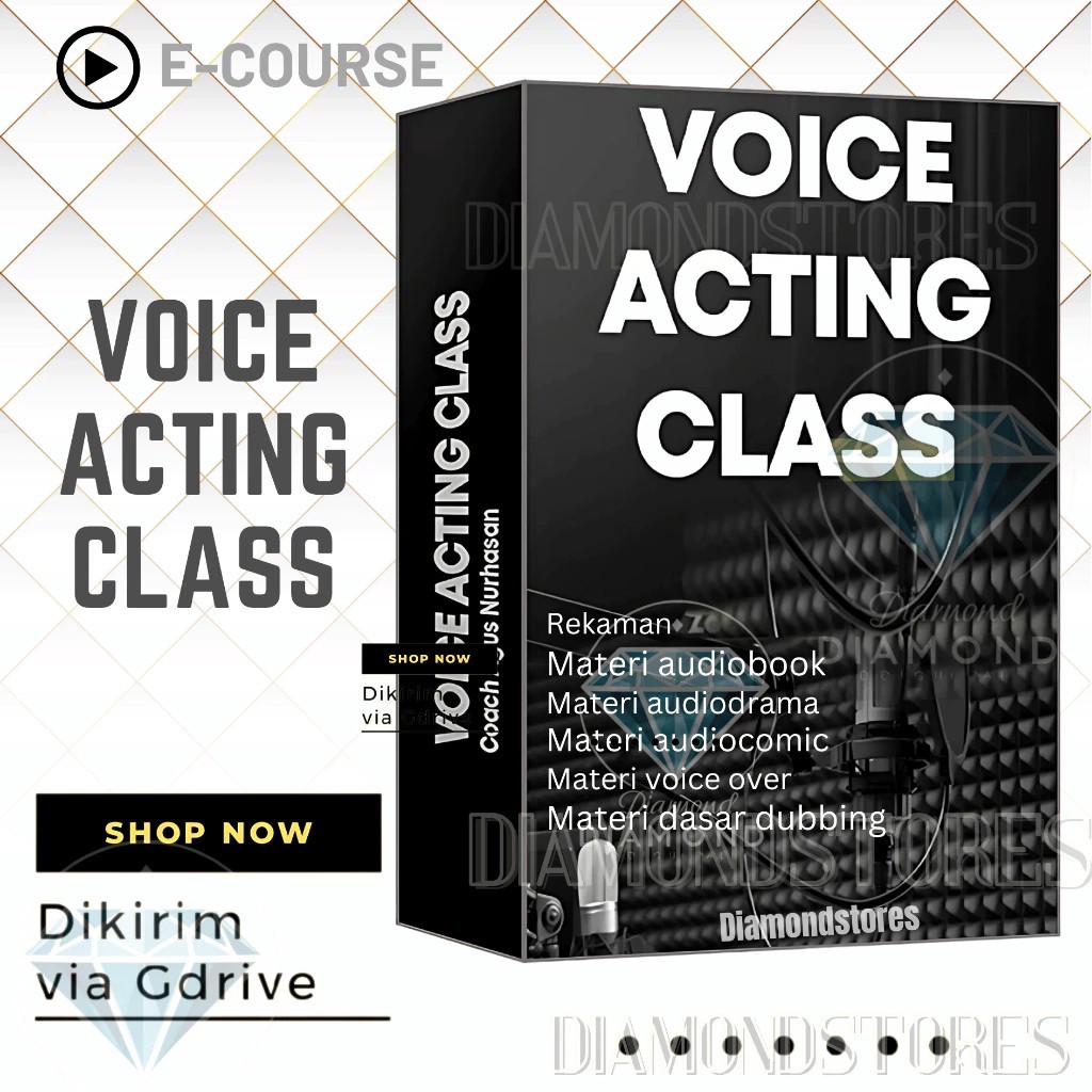 Voice Action Class - Lengkap Belajar Jadi Voice Actor Dubber Voiceover Pengisi Suara Handal