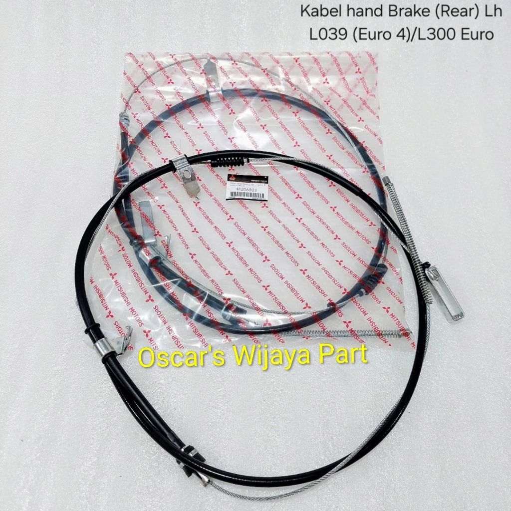 KABEL HEND BRAKE REAR LH L039 EURO 4/L300 EURO 4/LABEL REM TANGAN BELAKANG KIRI MOBIL MITSUBISHI L30
