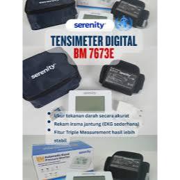 Serenity Tensimeter Digital + EKG BM-7673E | Alat Cek Tekanan Darah, Detak Jantung & Rekam EKG