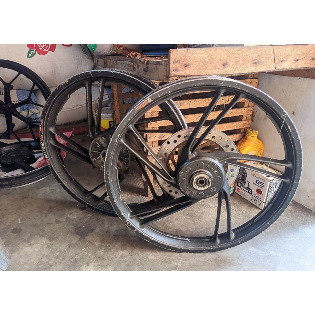 1set velg honda blade lama seken original copotan