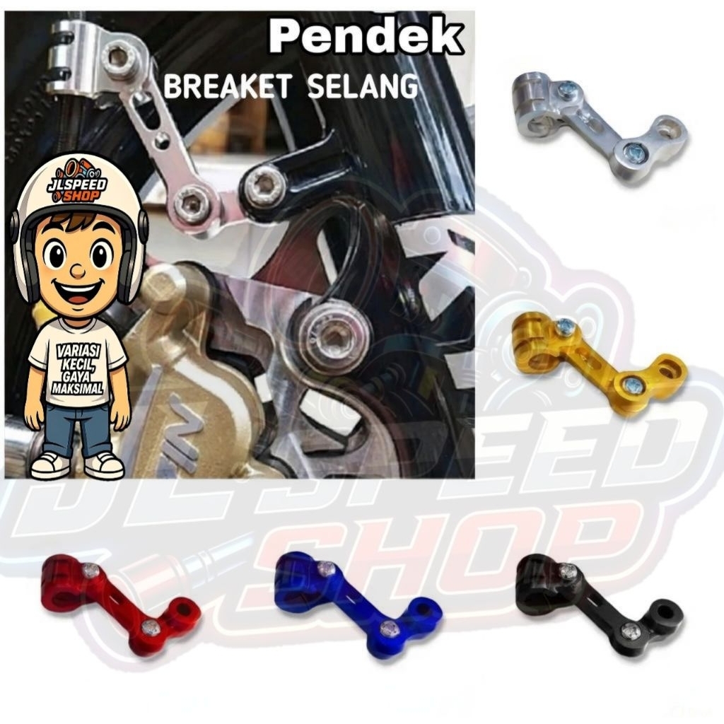 Breaket selang rem depan CNC universal klem selang rem depan cnc