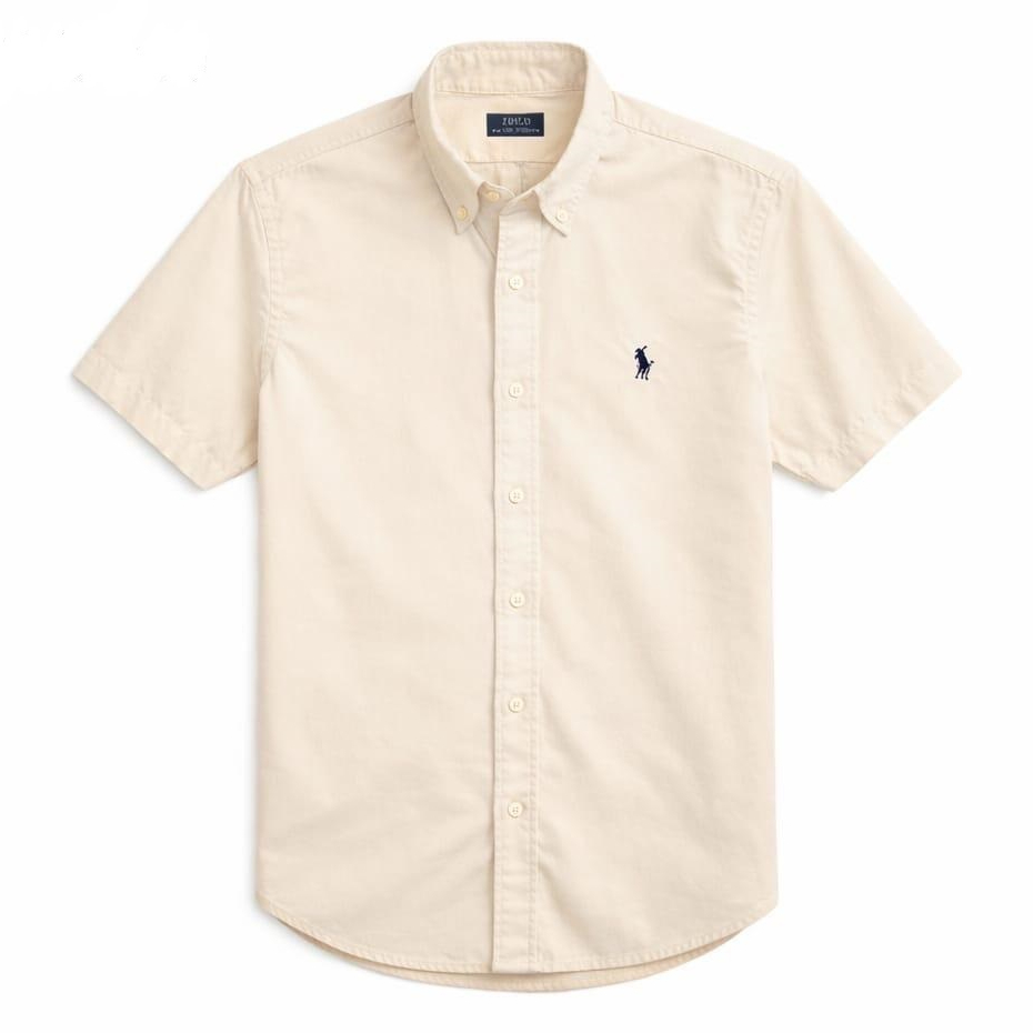 Kemeja Pria Polo Ralph Lauren Lengan Pendek Slimfit Premium - Kemeja Polo Ralph Lauren Kantoran Qual