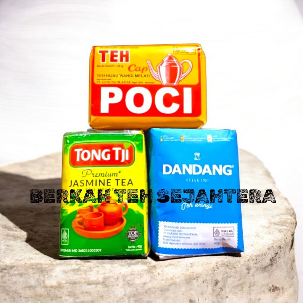 Teh Racikan 3pcs Teh Solo ~ Poci, Tong Tji, dan Dandang Biru