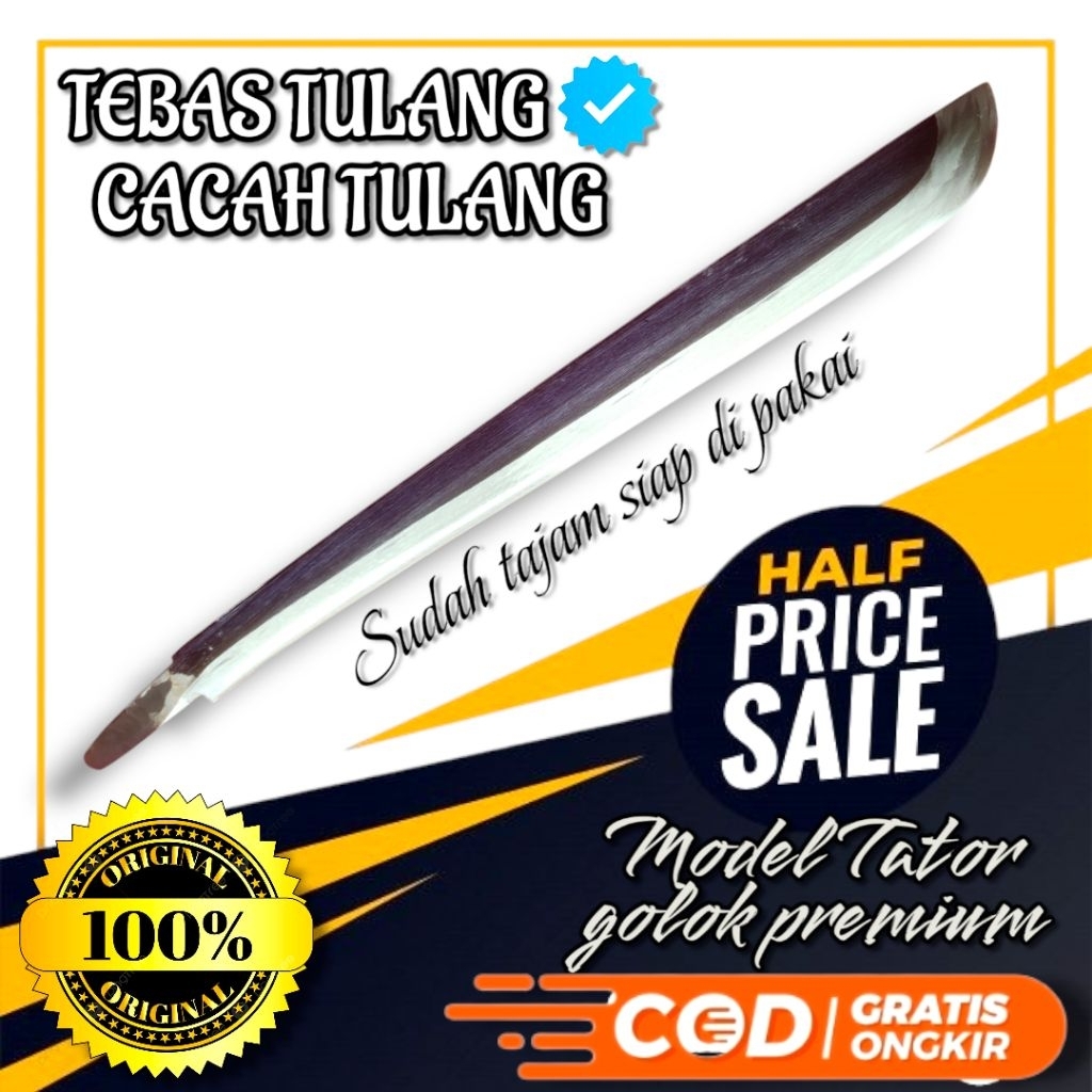 TEBAS TULANG CACAH TULANG MODEL TATOR GOLOK PREMIUM PERKAKAS RUMAH TANGGA