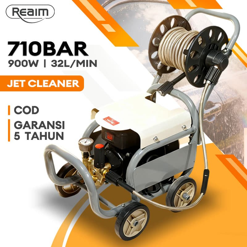 Reaim 600W Jet Cleaner 700BAR Mesin Alat Steam High Preassure Motor