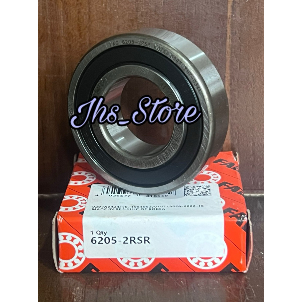 BEARING 6205 2RS FAG LAHER 6205 RS FAG 25x52x15