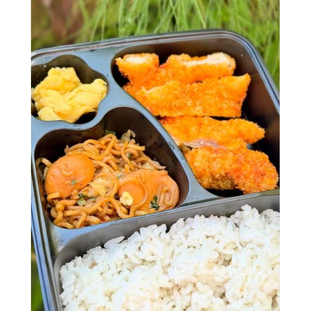 Nasi Bento Chicken Katsu, Ayam Asam Manis, Ayam Teriyaki Paket Ceban