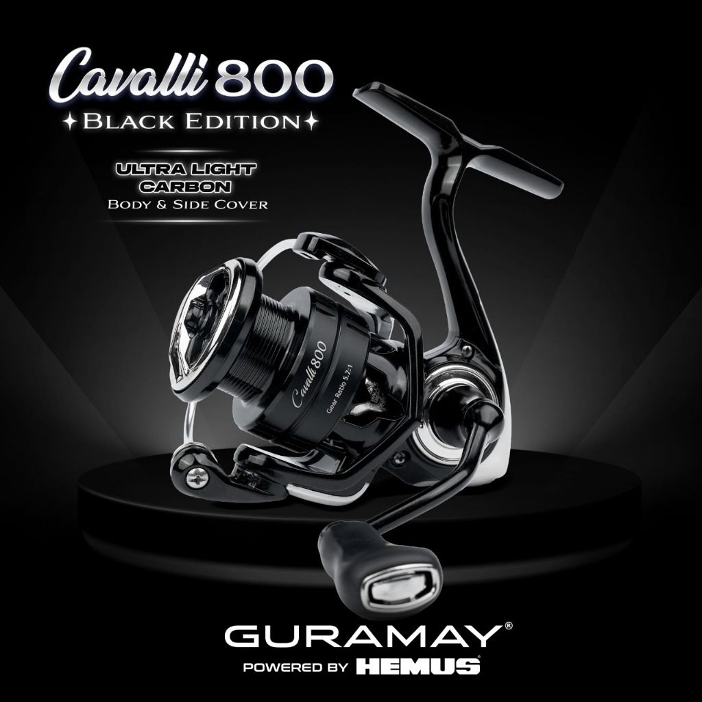 REEL SPINNING HEMUS GURAMAY CAVALLI 800 BODY CARBON