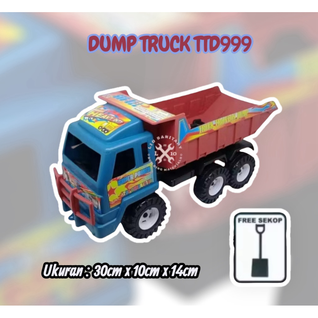 Mainan Anak Mobil Truk Tronton Jomplang Dump TTD 999 / Mainan Truck Anak Bisa Angkut Barang MURAH Me
