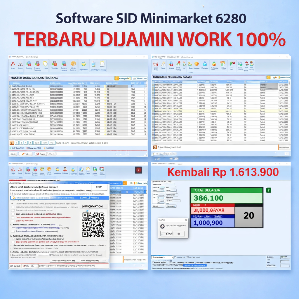 Software SID Minimarket 6280 TERBARU DIJAMIN WORK 1000%