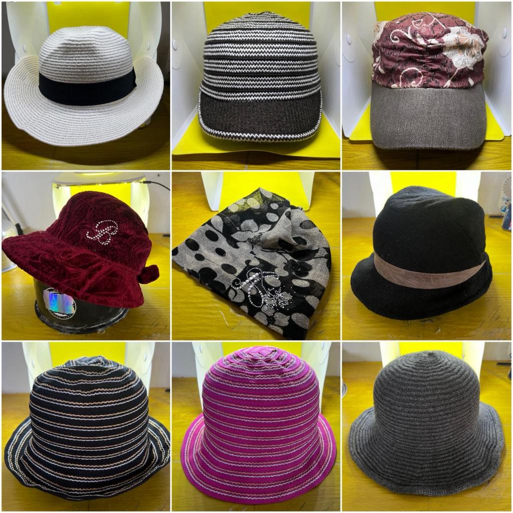 PRELOVED TOPI FASHION WANITA - PANTAI - TOPI RAJUT - BUCKET - TOPI BUNDAR - TOPI PANTAI OUTDOOR