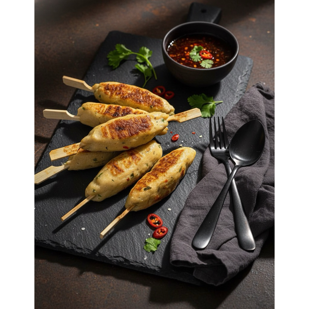 SATE LILIT AYAM NON MSG/ FROZEN FOOD/KUDAPAN MPASI/MPASI/SATE BALI/SATE AYAM/SATE LILIT