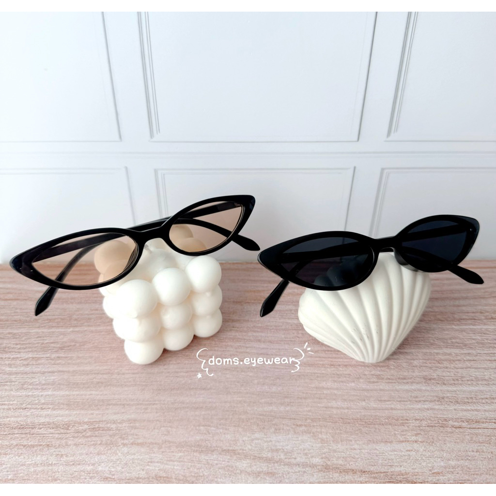 Retro - Doms Kacamata Fashion Cat Eye Kecil