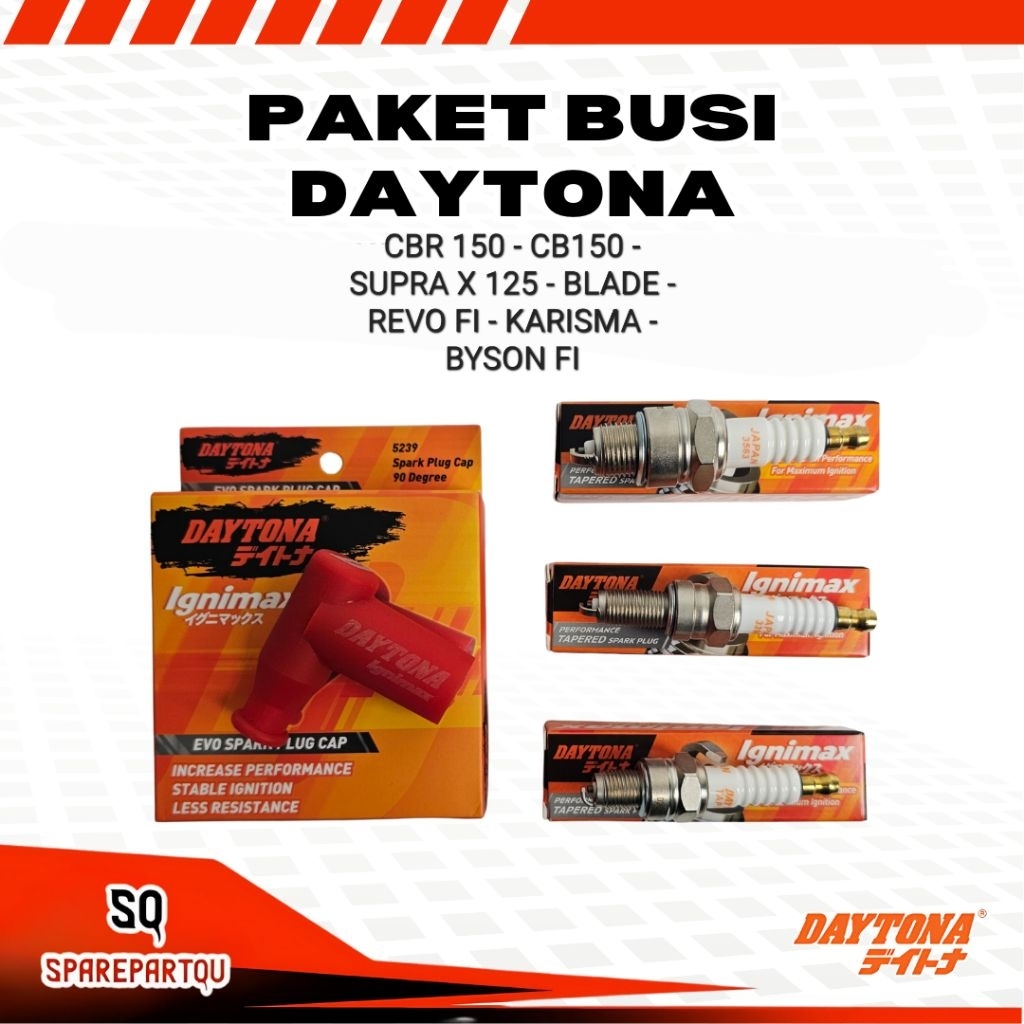 Paket Cangklong Busi CB 150 CBR150 Karisma Jupiter MX135 Blade Revo Fi  Byson Daytona Racing Cop Bus