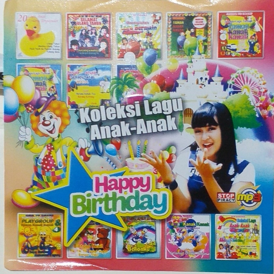 Kaset MP3 Koleksi Lagu Anak Anak Happy Birthday Selamat Ulang Tahun Ultah