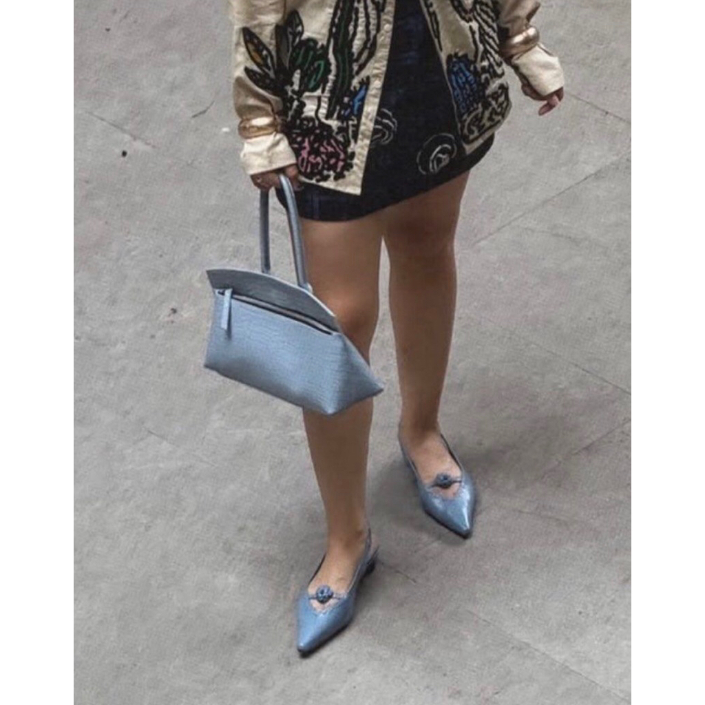 Aesthetic Pleasure - Ace Baguette Bag in Blue (PRELOVED)