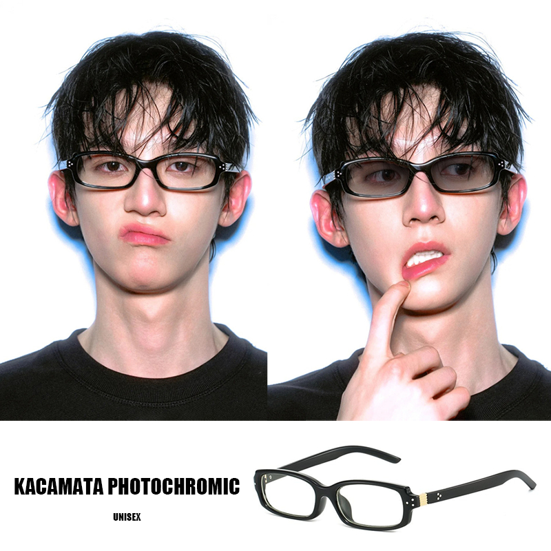 Photochromic Kacamata Photochromic Anti Blue Light Anti Radiasi  Trendy Style  Berubah Warna Saat Te
