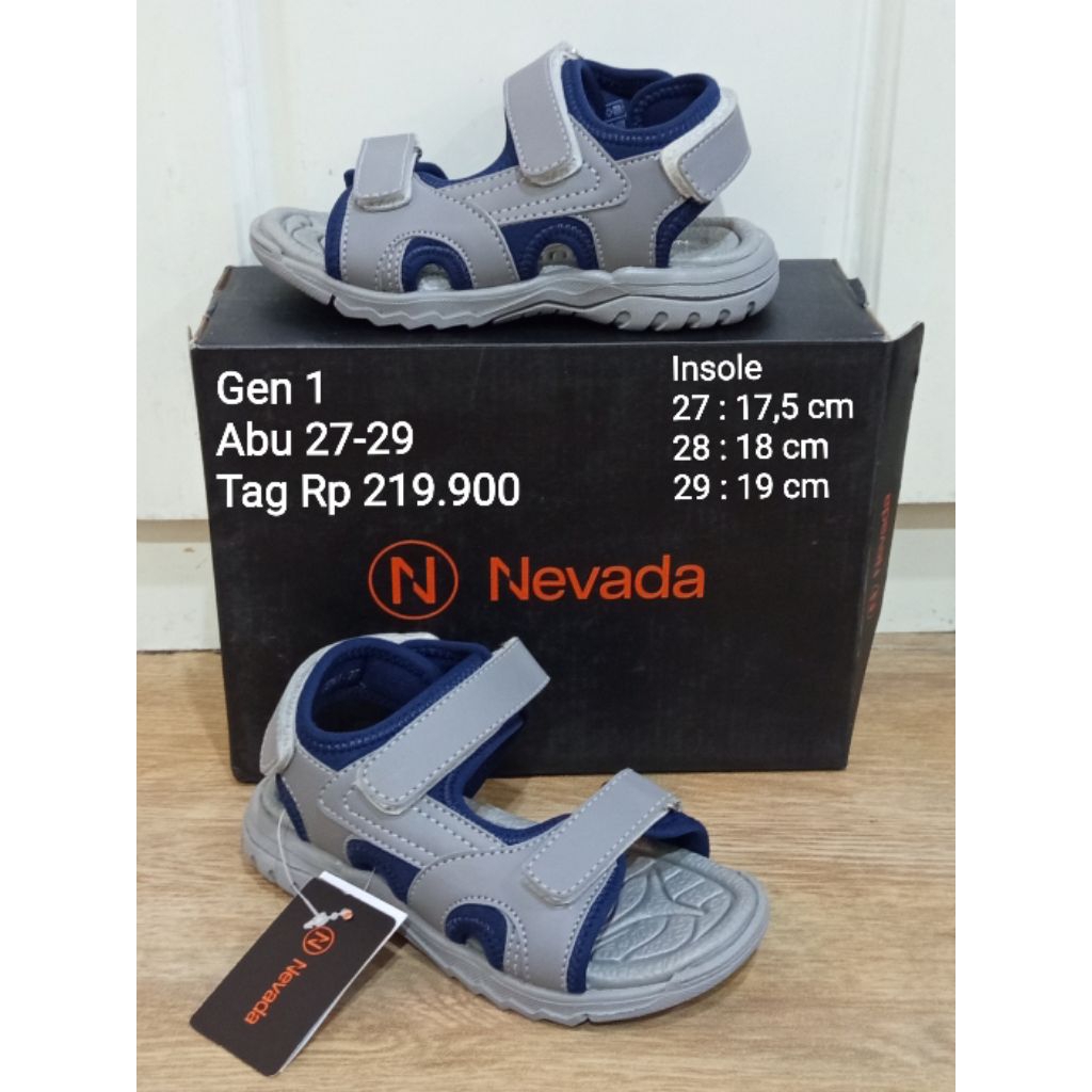 (Size 26-30) SENDAL SEPATU ANAK LAKI NEVADA ORIGINAL