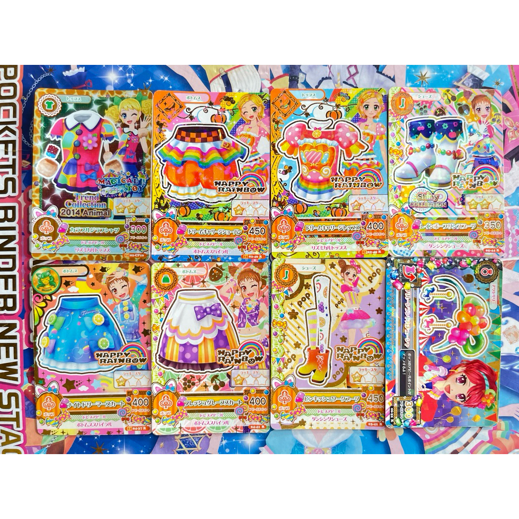 Kartu Aikatsu Pop Rare Campaign Jepang Satuan Trend Animal Happy Rainbow Magical Toy Girrafe Carouse